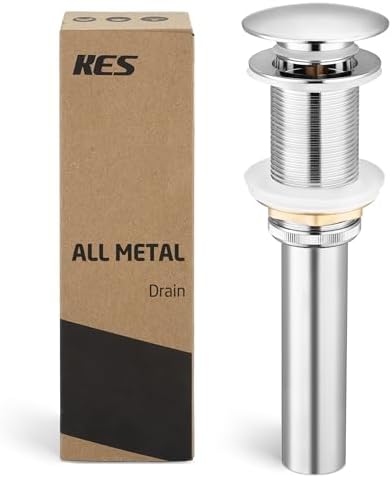 KES Bathroom Sink Drain Without Overflow Vessel Sink Lavatory Vanity Pop Up by KES