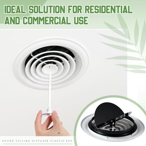 Therwen 2 Set 10 Inch Round Ceiling Diffuser Vent Cover - Image 6
