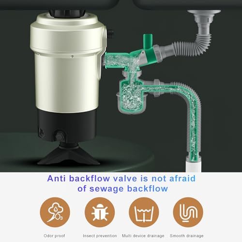 Garbage Disposal Drain Kit, Kitchen Sink P-Trap Drain Kit 1 1/2, Space Saving - Image 4