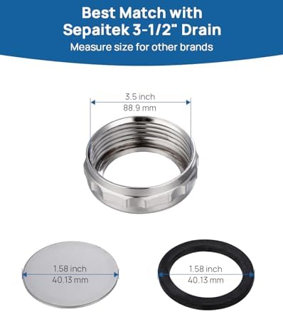 Overflow Inlet Flange Nut & Gasket & Metal Piece Repalcement - Image 3