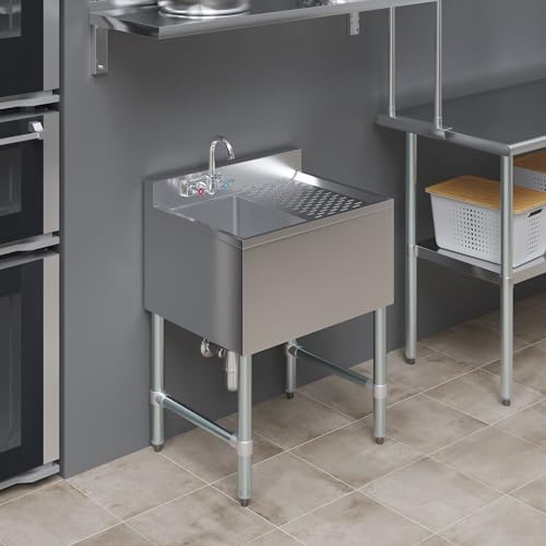 AmGood One Compartment Stainless Steel Under bar Sink - Image 6