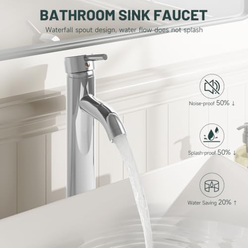 Bathroom Faucet, Vessel Sink Faucet - Image 3