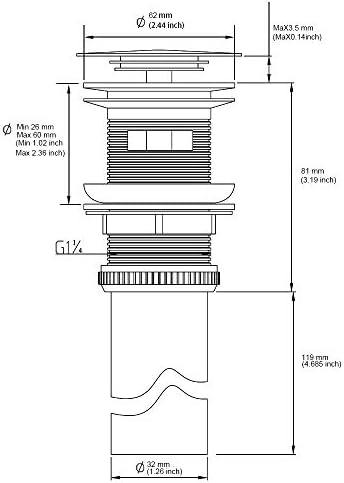 Bathroom Sink Pop Up Drain - Image 6