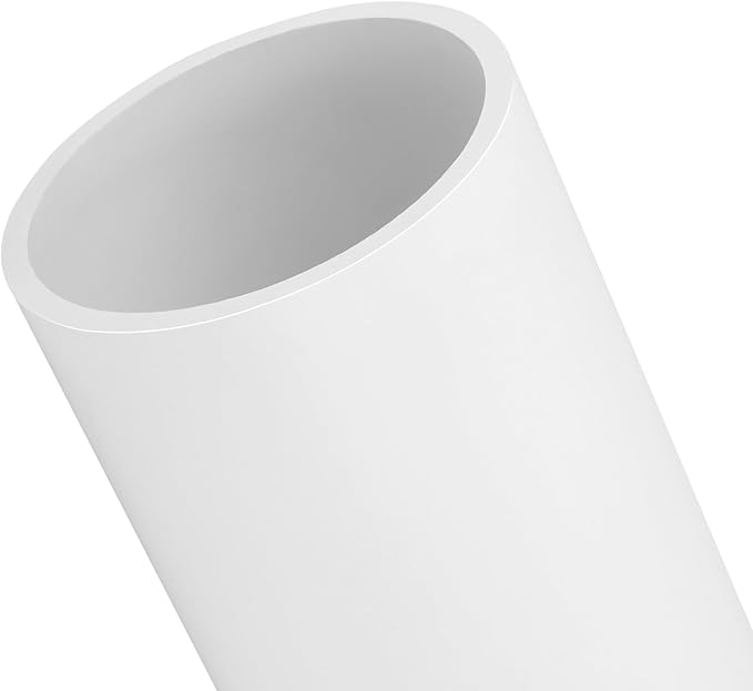 4 Inch PVC Pipe 34" Long White Sch40 Industrial PVC Pipes by CKVIHAV