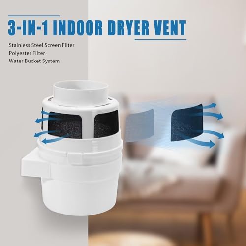 【UPGRADED】NOORNY 3 in1 Indoor Dryer Vent Kit Lint Catcher Bucket Box - Image 2