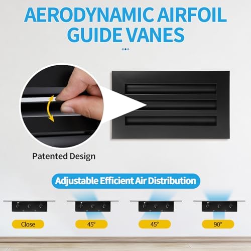 12x6 Modern AC Vent Cover, Decorative Air Vent Register Grille - Image 2