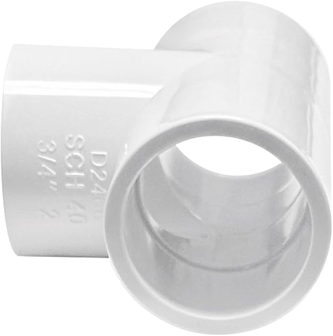 3 Way Flush 3/4 SCH40 TEE PVC Fitting Pipe Connector - Image 5