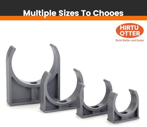 U-Shaped PVC Pipe Clamps Hanger White 40mm/1.57" - Image 5