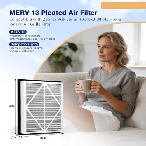 2Pack 10x10x3 MERV13 air Filter Replacement - Image 2