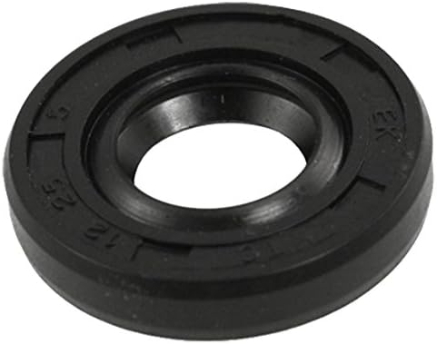 uxcell Metric Rotary Shaft Oil Seal 12x25x5mm TC Double Lips Rubber by uxcell