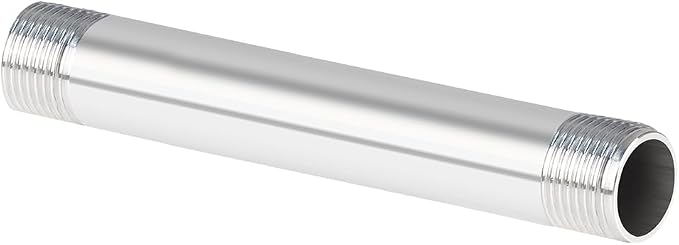 Quickun 304 Stainless Steel Pipe Fitting, 1/4" NPT x 1/4" NPT Male Malleable by VisittheQuickun