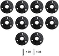 GeilSpace 1/2" Floor Flange, 10 Pack Black Malleable Iron Pipe Fittings by GeilSpace