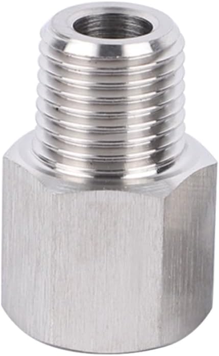 Stainless Steel 304 1/4" NPT Female x M16*1.5 Male Pipe Adapter 1pc - Image 2