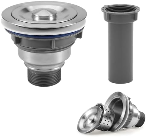 QuiLanTu 3 1/2" Kitchen Sink Drain Kit Replacement Sink Drain Assembly by QruiLanTu