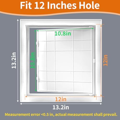 Drywall Access Panel 12×12 in, Plastic Wall Hole Cover - Image 2