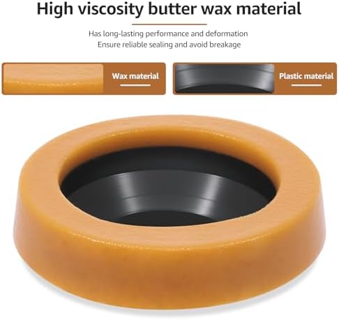 Thick Toilet Wax Ring Kit, Toilet Bowl Wax Ring Replacement Kit - Image 4