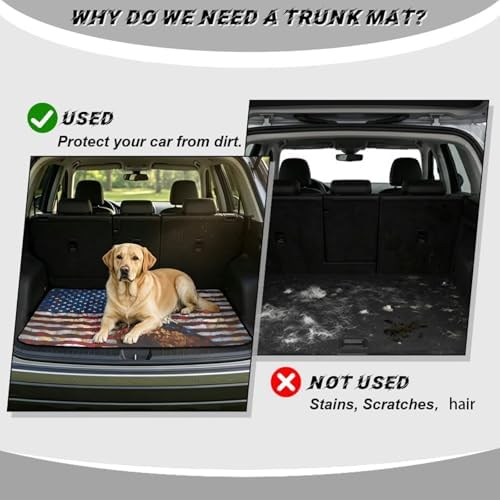 Stained Glass Eagle All Purpose Trunk Mat Universal Waterproof Cargo Liner - Image 4