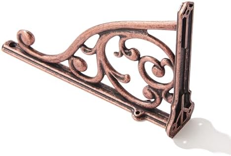 Khtumeware Ornate Decorative Shelf Brackets, 12 inch Big wall Mounted Shelving - Image 5
