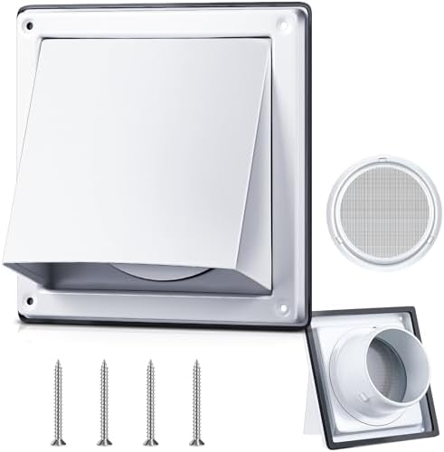 Gisafai 4 Inch Dryer Vent Cover Outdoor by Gisafai