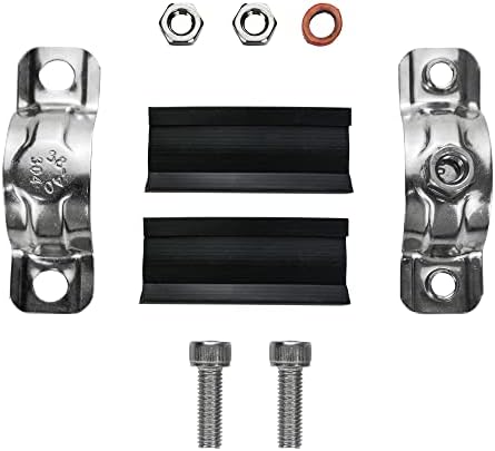 2 Pack Pipe Supports, 304 Stainless Steel Wall Mount Ceiling Mount Pipe Bracket - Image 4