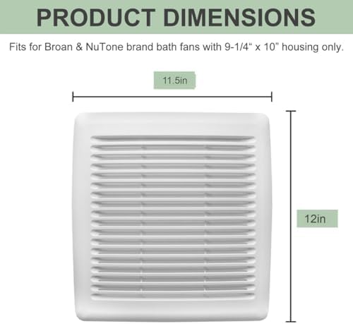 FGR300 Bathroom Grille Cover for Broan-NuTone Roomside Series - Image 2