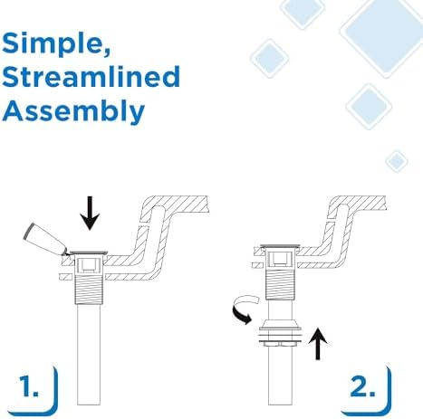 Gerber 1-1/4 in. Touch-Down Bathroom Sink Drain without Overflow - Image 6
