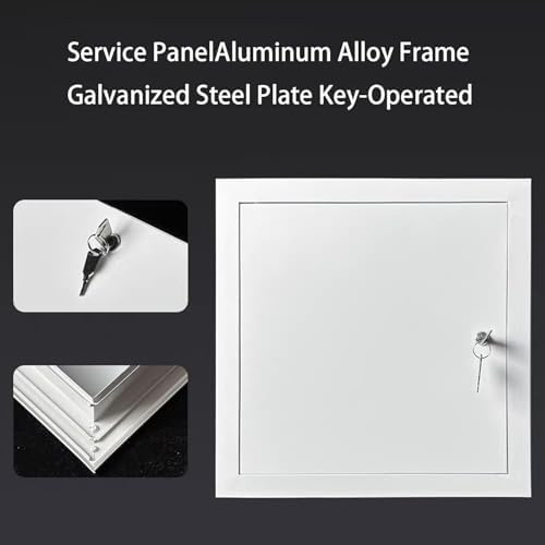 Steel Access Panel Door, Lockable Reinforced Metal Construction - Image 3