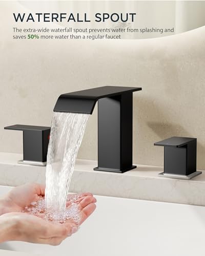FORIOUS Widespread Bathroom Faucet - Image 4