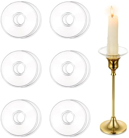 Hewory Glass Bobeches for Candlesticks by Hewory