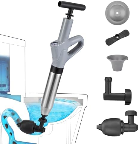 MaxxGeek Toilet Plunge Blaster, High Pressure Toilet Plunger, High-Pressure Air by MaxxGeek