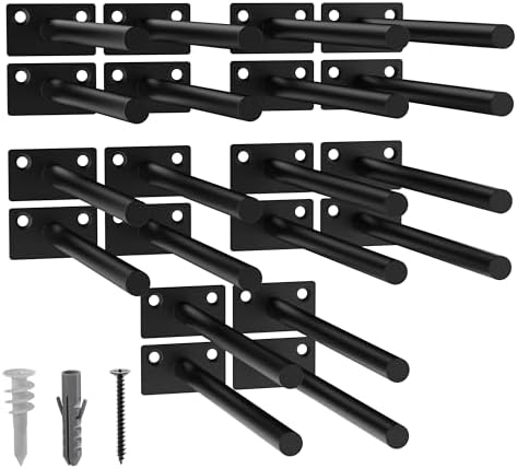 LEOPO 20-Pack 8 inch Floating Shelf Brackets, Hidden Shelf Bracket by FinestHomeDecor