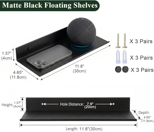 Z metnal Small Decor Shelves, Mini Floating Display Wall Shelf - Image 3