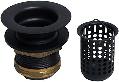 Westbrass Junior Basket Style Bar Sink Strainer, Matte Black - Image 6