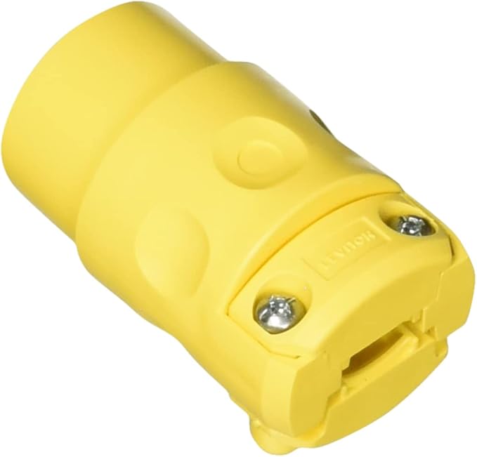 Leviton 15 Amp, 125 Volt, Commercial Grade Straight Blade Connectors - Image 2