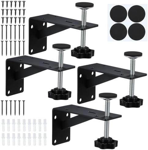 4 Pcs Undermount Sink Brackets, Heavy Duty Under Mount Sink Support Repair Kit by Unknown