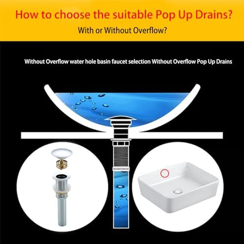 Chrome Pop Up Drain, Bathroom Sink Drain - Image 3