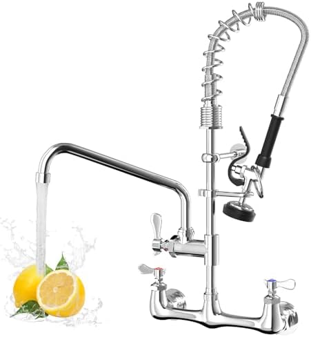 Commercial Wall Mount Kitchen Faucet by Unknown
