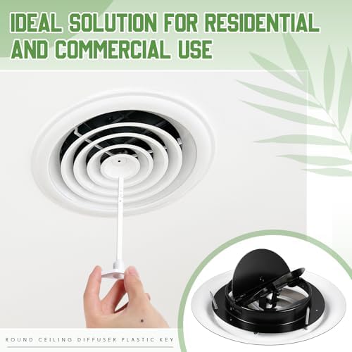 Therwen 1 Set 6 Inch Round Ceiling Diffuser Vent Cover - Image 5