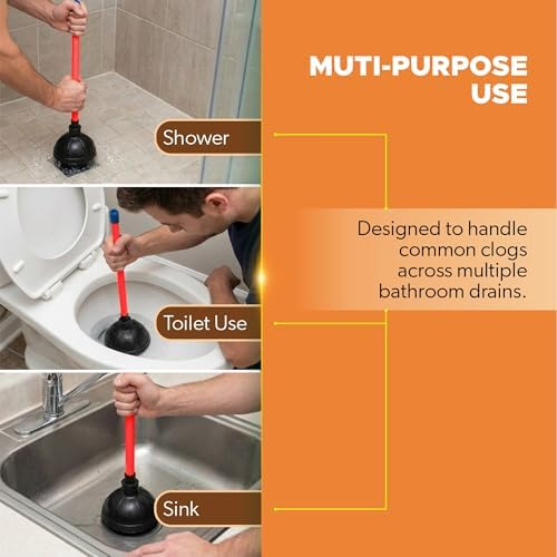 Heavy Duty Toilet Plunger for Bathroom - Image 5