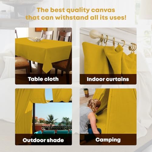 Canvas Drop Cloth for Painting 4x5 feet Pack of 1-8oz Painters Drop Cloths for - Image 4