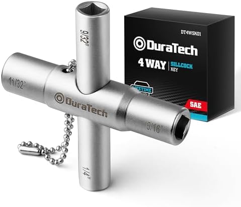 DURATECH 4 Way Sillcock Key, for Valve, and Spigots by DURATECH