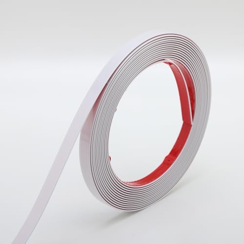 Trimold Matte White Molding Trim Peel and Stick, Flexible Mirror Border Design by AllAboutTrimMoldings