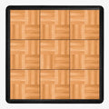 Flooring Inc's 3/8" Thick Interlocking Lightweight Plastic Practice Dance Floor by IncStores