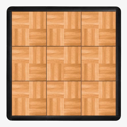 Flooring Inc's 3/8" Thick Interlocking Lightweight Plastic Practice Dance Floor by IncStores