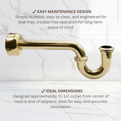 Westbrass A400-1-01 1-1/2" OD 17 gauge P-Trap - Image 7