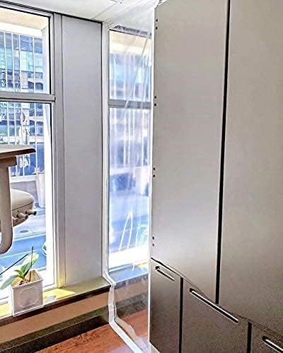 RE-U-ZIP Ultra-Clear Dust Barrier Panel | FR Vinyl Plastic Containment Tarp | - Image 2