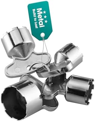 4-Piece Metal Faucet Aerator Removal Tool by OrgCreator