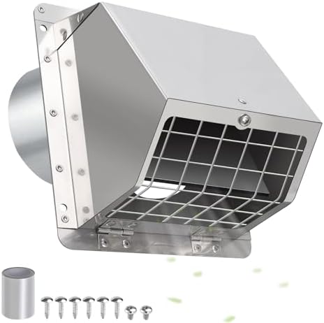 3 Inch Dryer Vent Cover Outside by JYINCPED