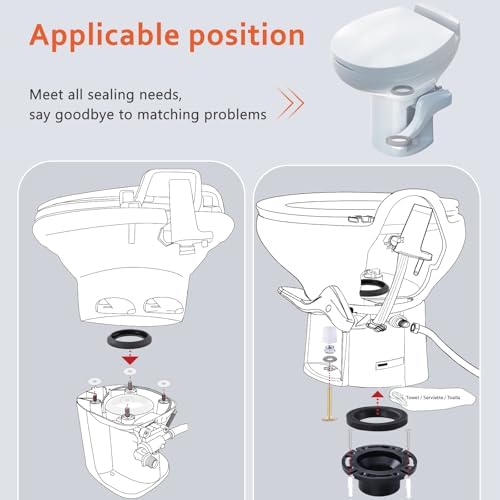 RV Toilet Flange & 34120 Waste Ball Seal - Image 2