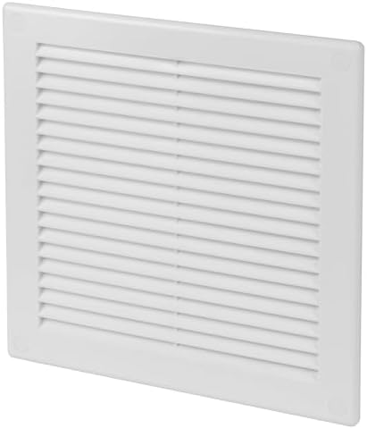 8 x 8 Inch White Air Vent Cover – Plastic Square Air Vent Grill Cover by VezoWorks